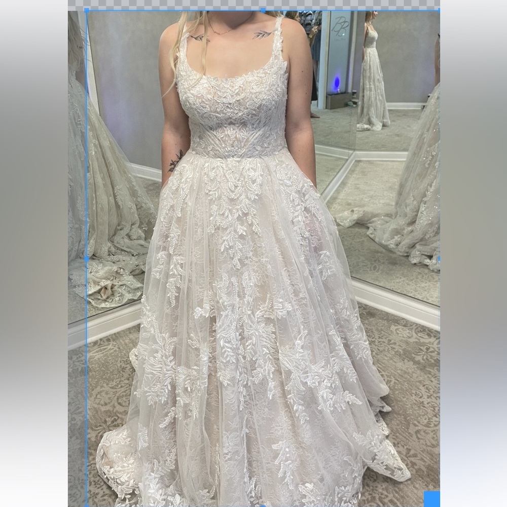 Maggie sottero zyranda wedding dress new size 8 w/pockets